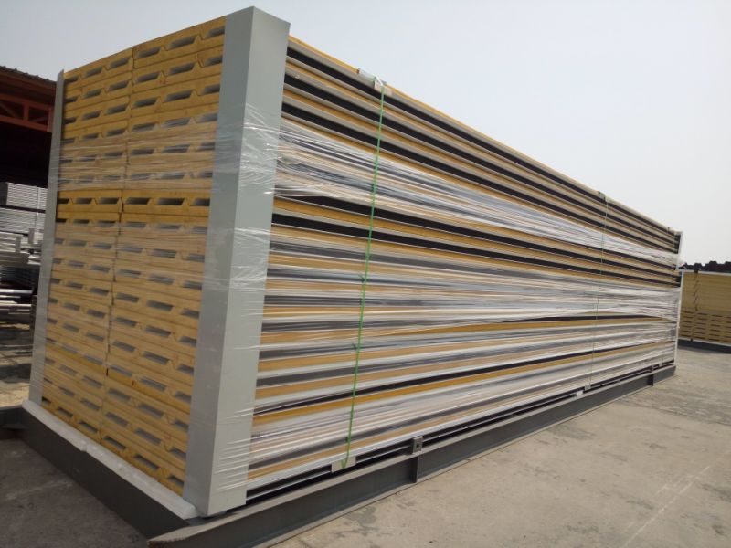 Steel Warehouse Sandwich Insulation EPS Glass Wool PU Panel for Roof and Wall