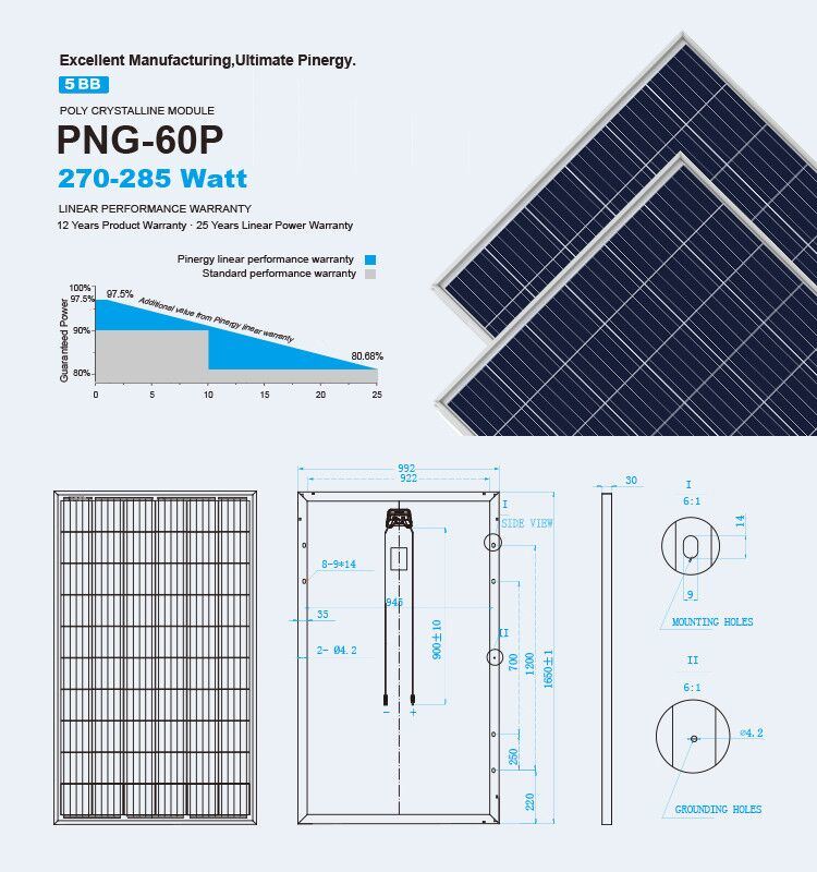 Best Price Solar Panels 5bb 270W for Wholesales and Retails