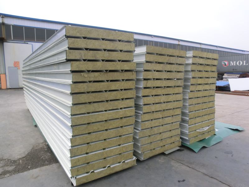 Steel Warehouse Sandwich Insulation EPS Glass Wool PU Panel for Roof and Wall