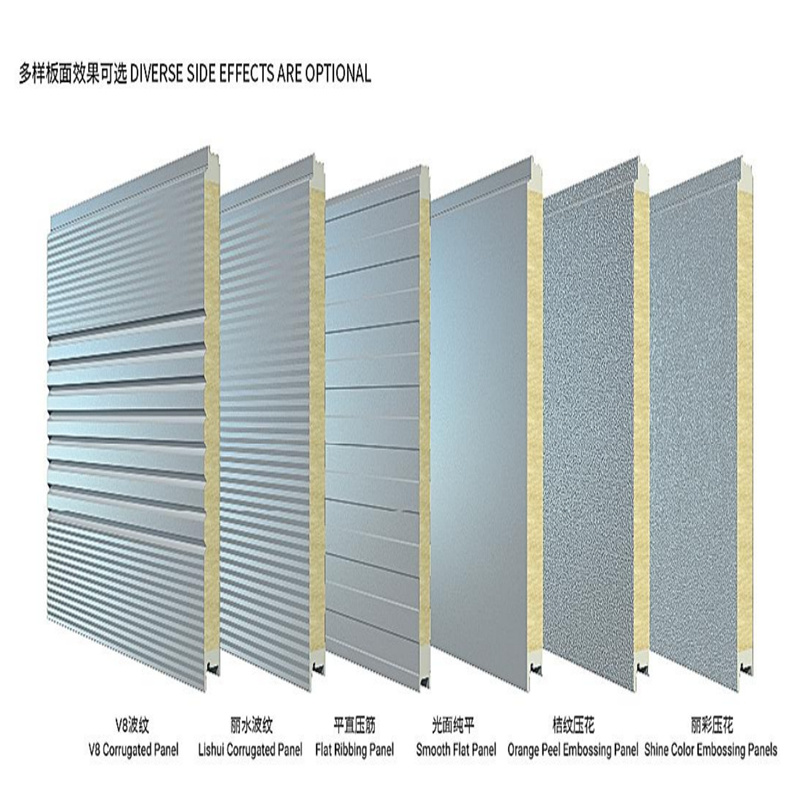 Customized Length Rockwool Sandwich Panel for Cold Room/Clean Room
