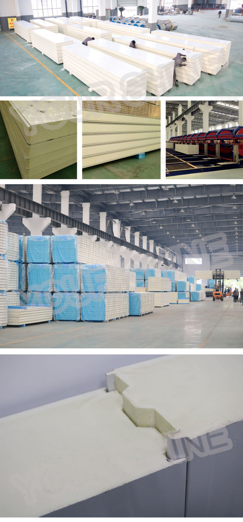50mm 100mm Polyurethane PU/PUR/PIR Sandwich Panels for Cold Room/Clean Room