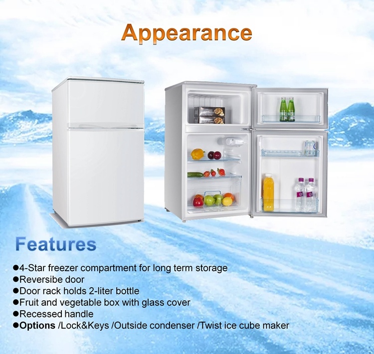 Home Single Door Mini Refrigerator with Mini Freezing Chamber