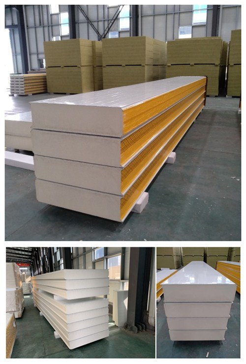 Exterior Wall Polyurethane PU PIR Foam Insulated/Insulation Sandwich Panels