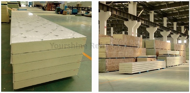 50mm ~ 250mm Embossed Aluminum Pur Sandwich Panel for Cool Room/ Cold Room/ Freezer