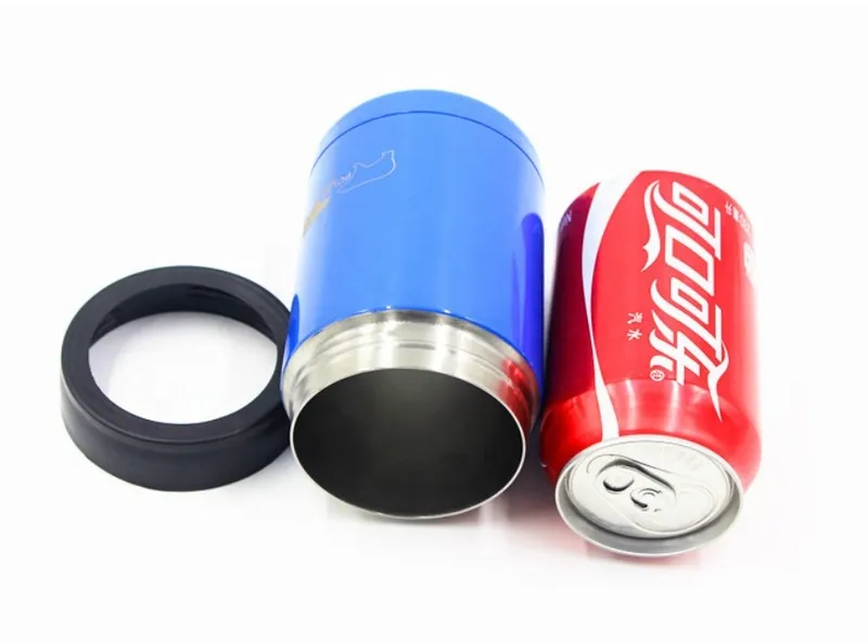 12 Oz Stainless Steel Double Wall Vacuum Insulated Can Cooler Beer Tumbler