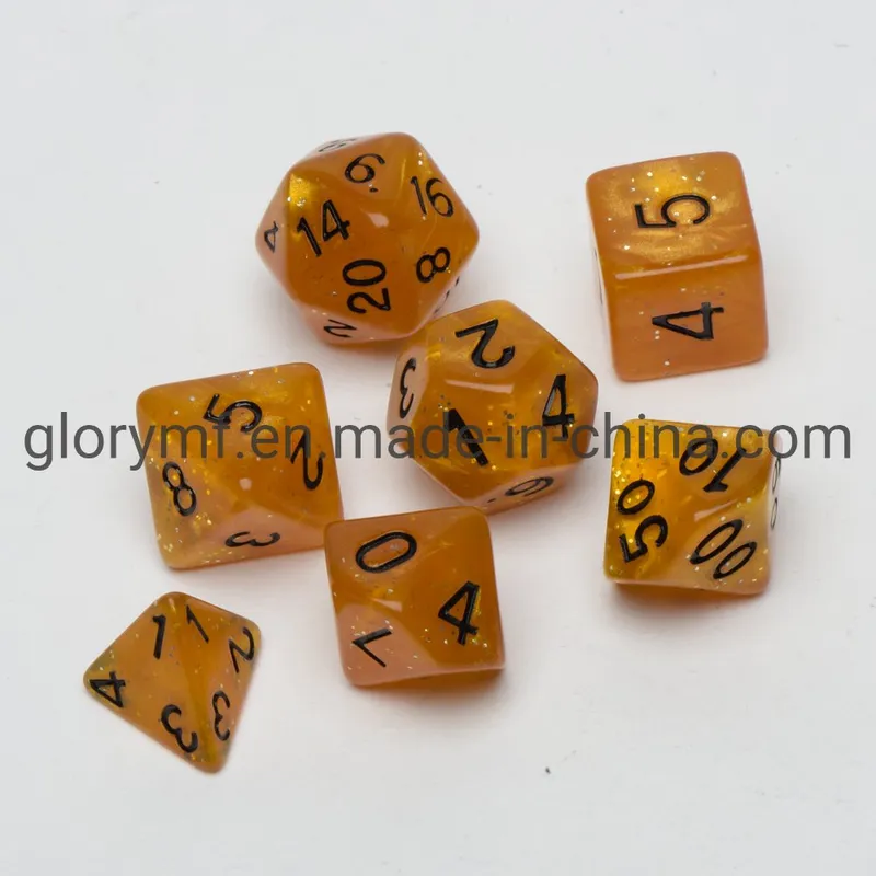 Custom Engraved Acrylic Rpg Dice Game Dice Set