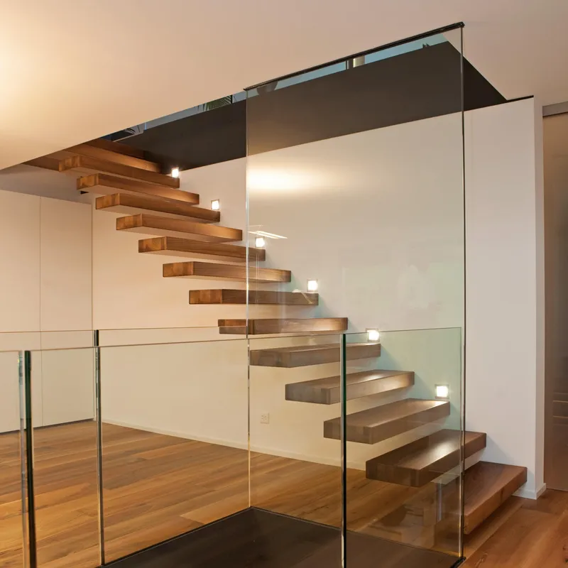 Steps Glass Railing Staircase Wood Wooden Staircase Designs Commercial Indoor Staircase