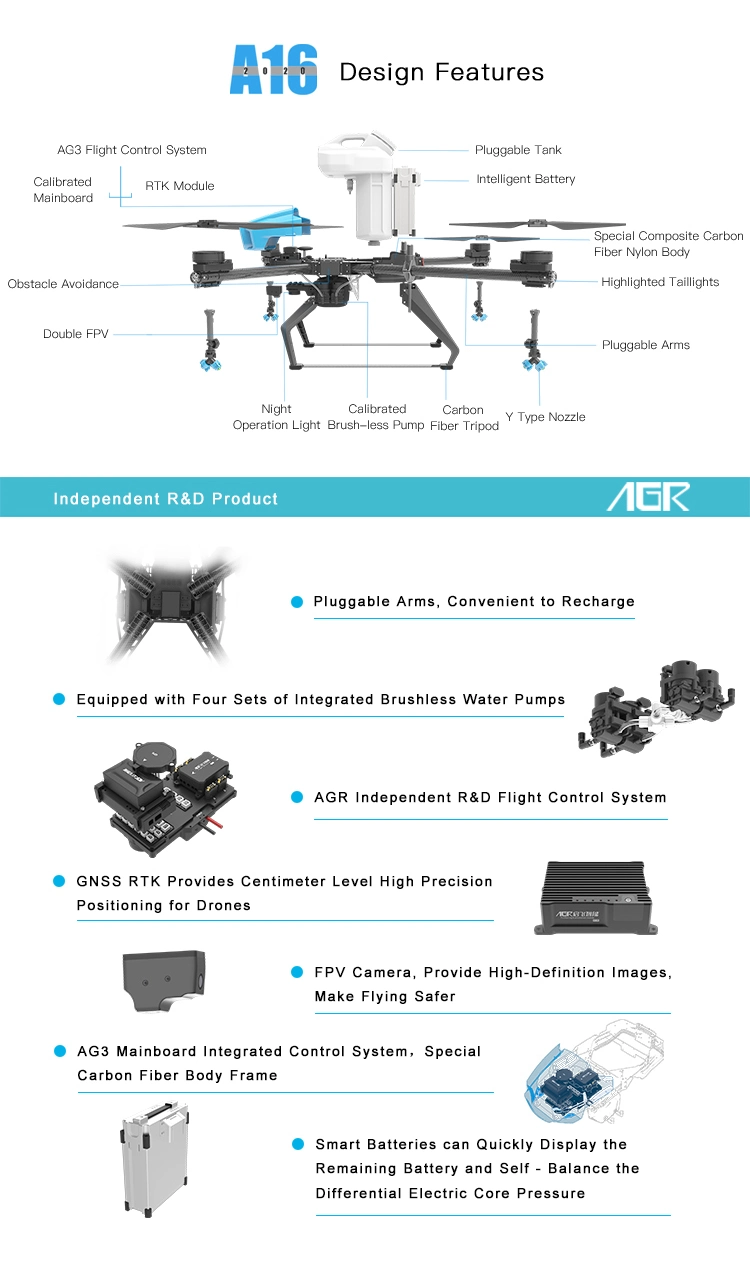 Fordable Planting Trees Agricultural Drones for Spraying