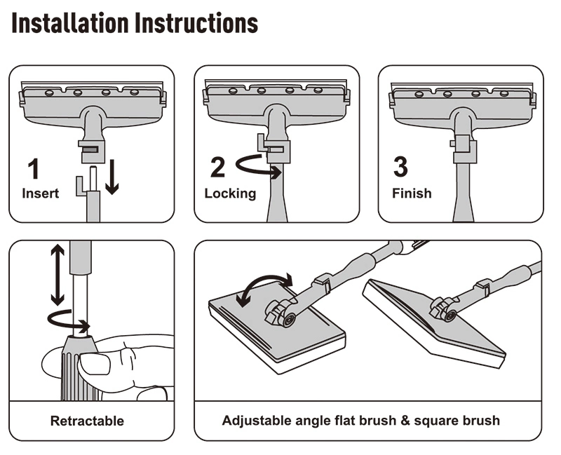 6 in 1 Aquarium Cleaning Tool Kit with Extendable Handle