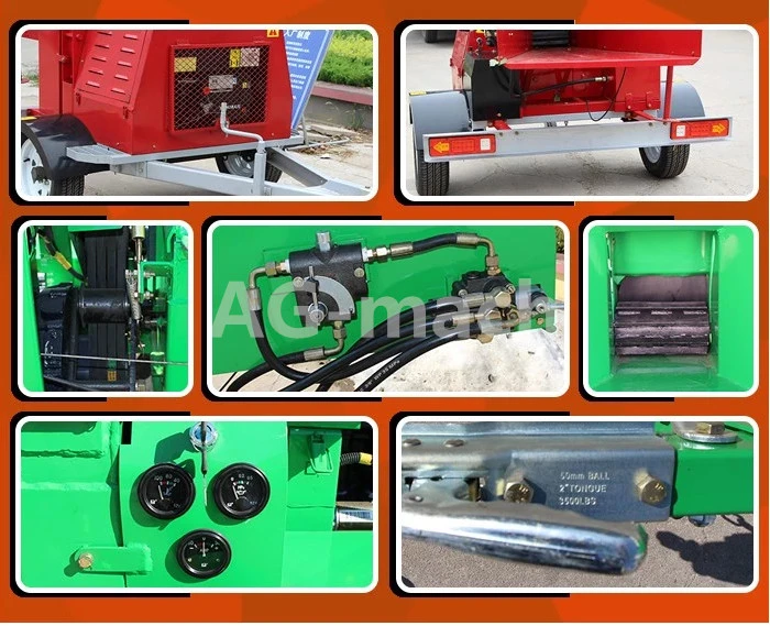 Electric Wood Tree Branch Grinder Crusher Wood Shredder