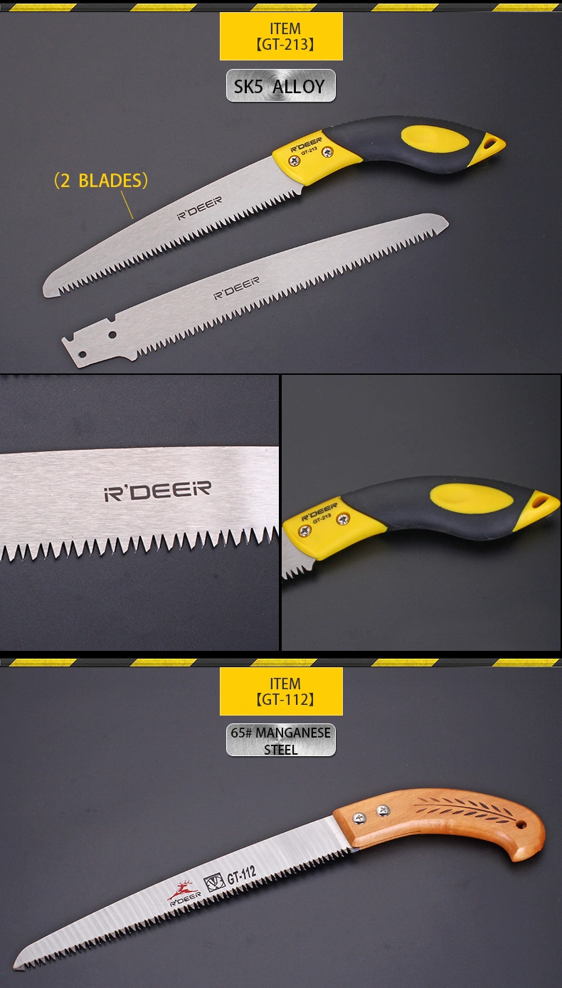 3 Cutting Edges Folding Pruning Saws