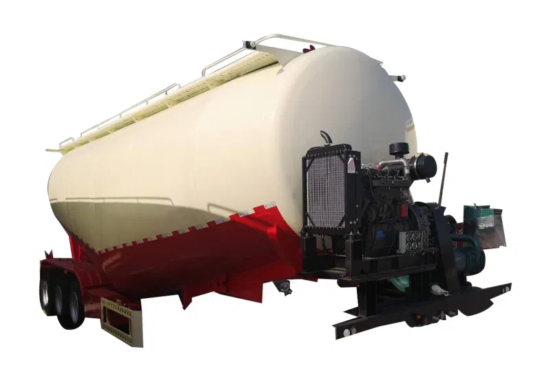 Luen 3 Axle 50tons Extendable Bulk Cement Semi Trailerstrailer