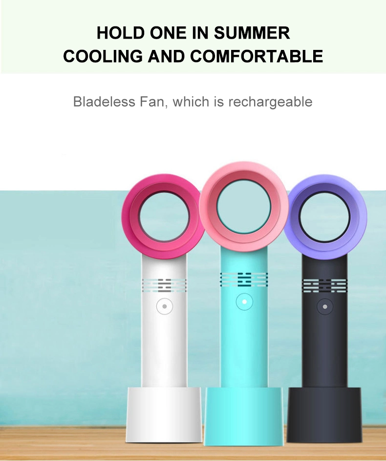 3 Speeds Rechargeable Electric Fan Rechargeable Mini Handheld Fan