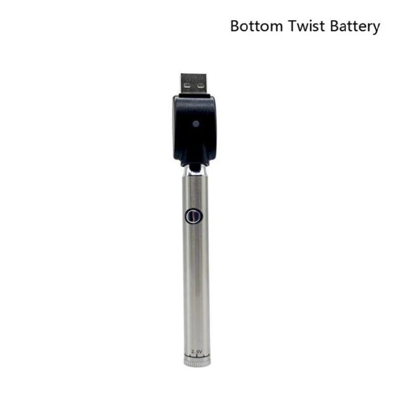 Bottom Twist 350mAh Vape Battery Preheat Cbd Battery Original Factory