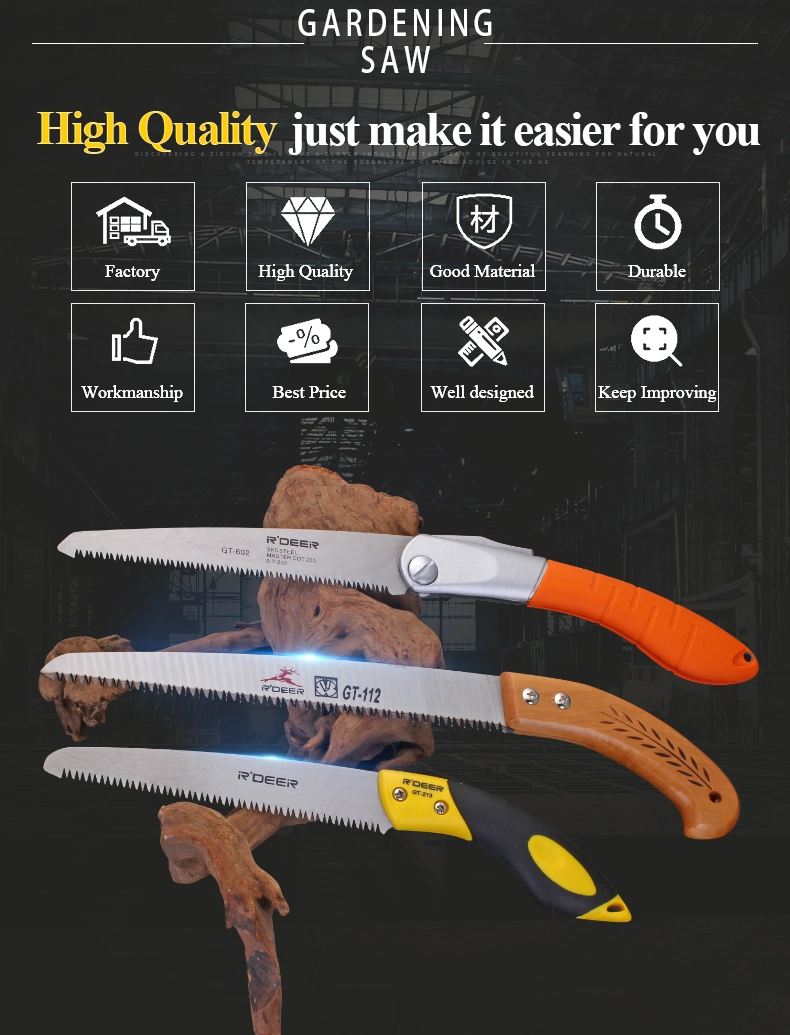 3 Cutting Edges Folding Pruning Saws