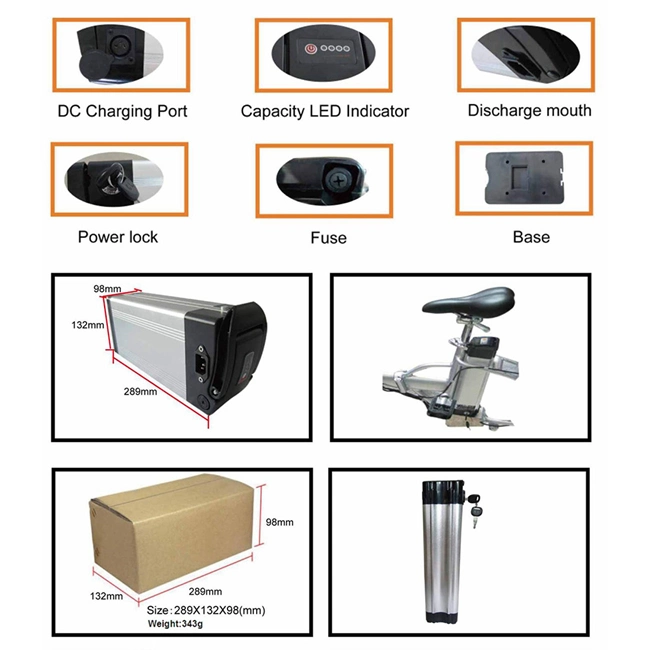 Factory Price Electric Bike Battery Pack with 18650 Battery Cell