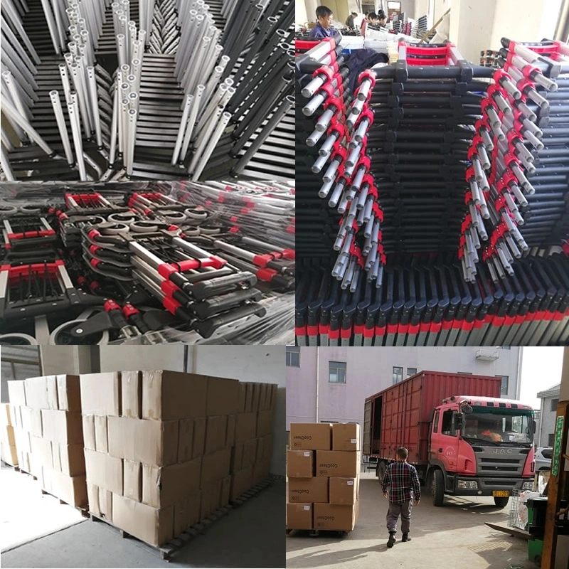 Chinese Manufacturer Aluminium Hand Trolley Six Rounds Hand Truck Sth3070