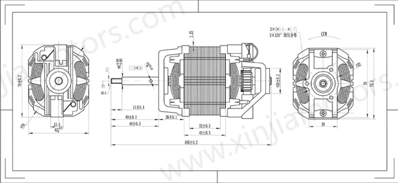 Universal Electric AC Motor 7643L for Lawn Mower Especially