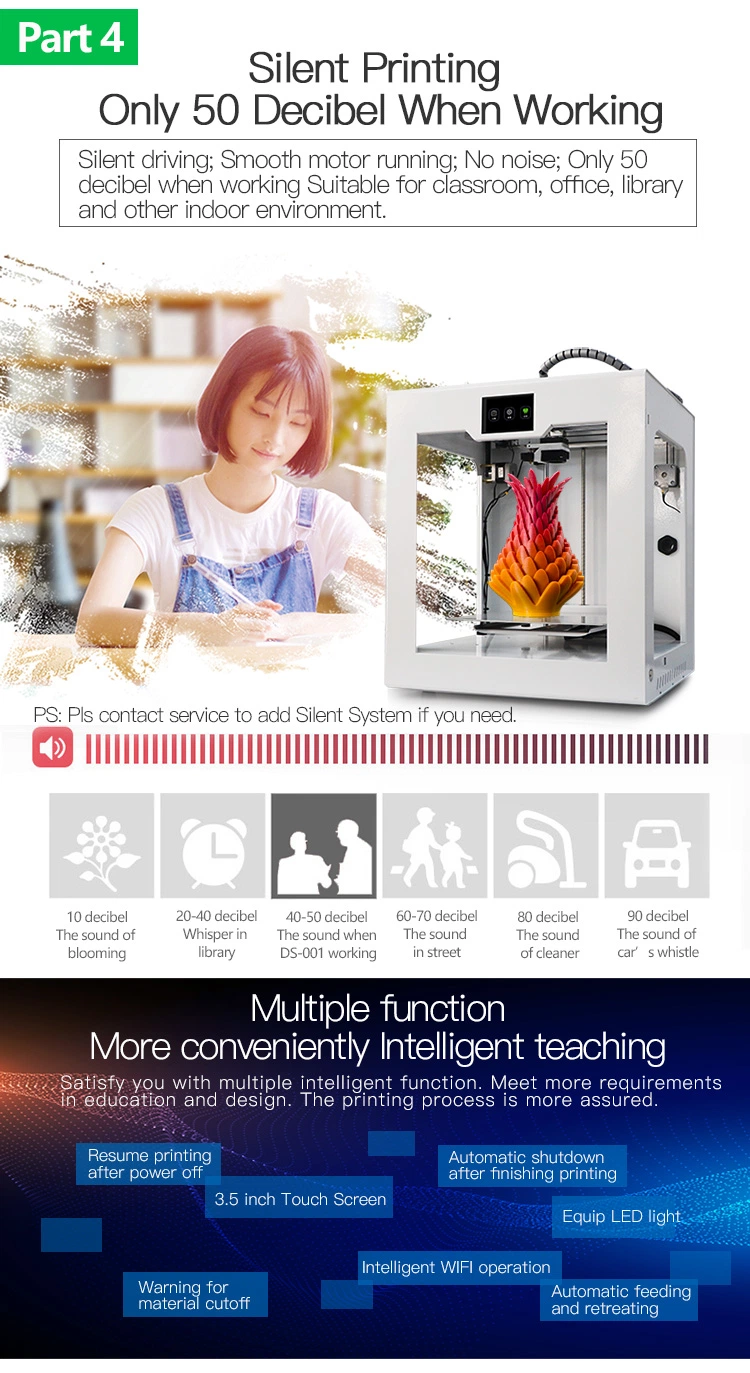 Easily Upgrade Customized Functions Extendable Best Fdm 3D Printer
