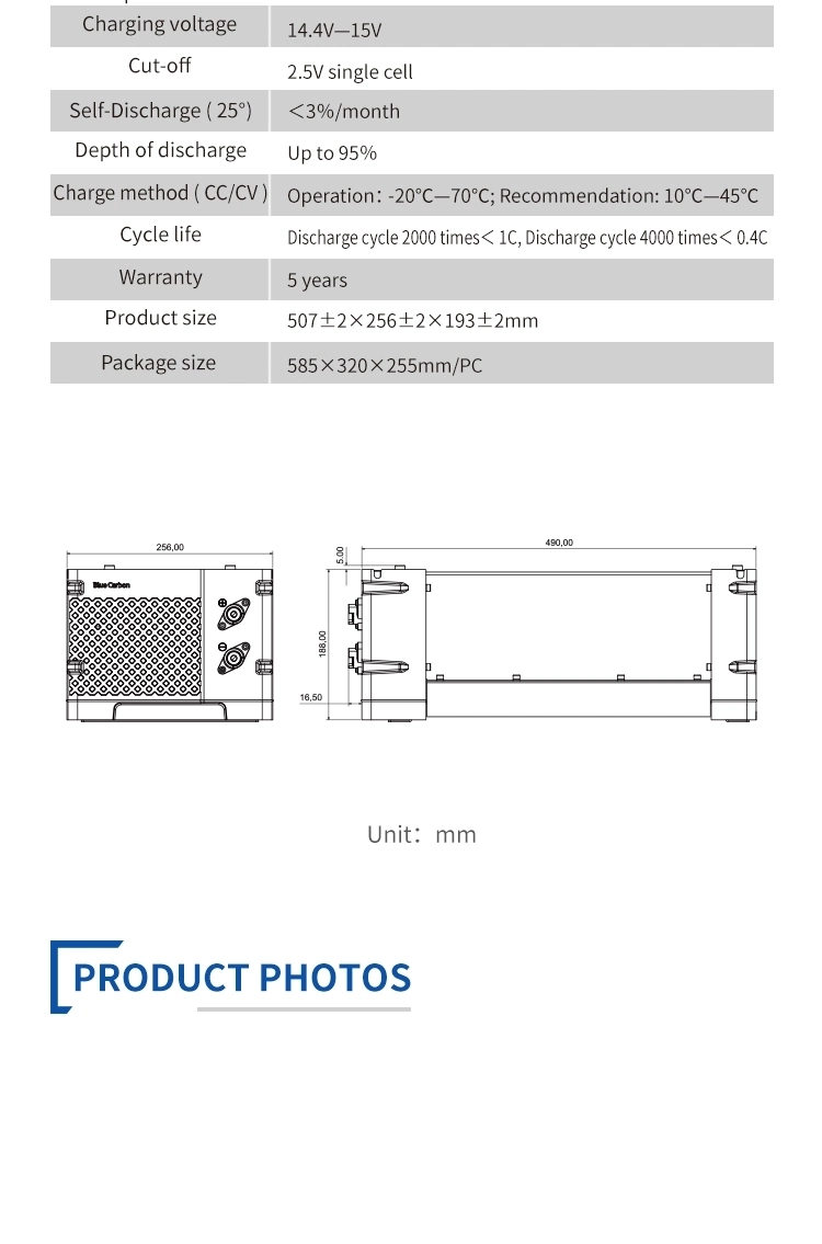 24V 130ah Solar Battery Li Ion Battery LiFePO4 Battery