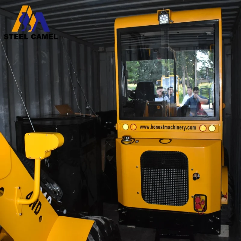 Garden Machine 1 Ton Mini Hydrostatic Wheel Loader with Lawn Mower