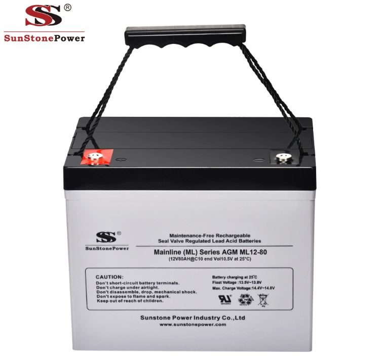 Sealed Lead Acid Battery AGM battery Long Life 12V 80ah Battery