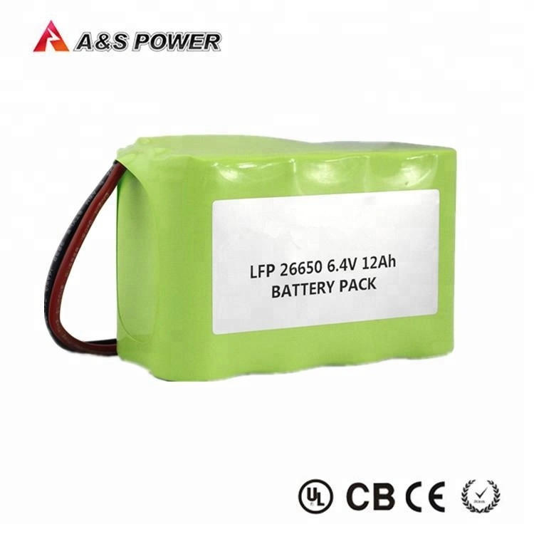 Battery Factory 6.4V 6ah LiFePO4 Battery 2s Lithium Battery Pack