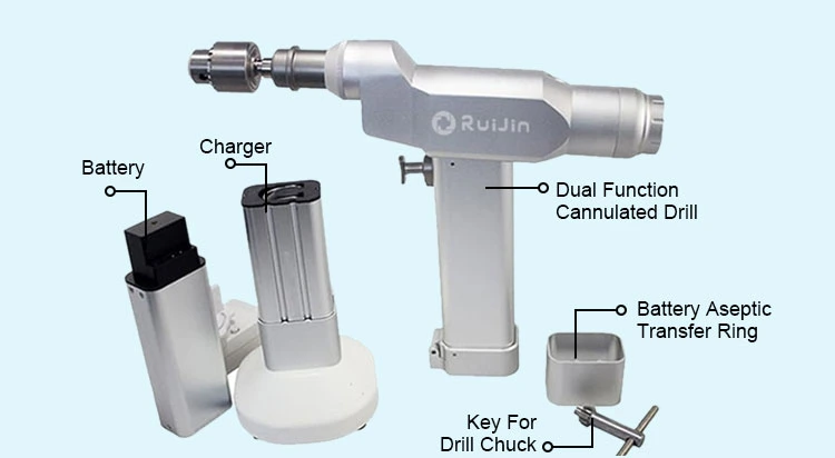 Surgical Equipments Surgeons Used Electric Cannulated Drills with Battery (ND-2011)