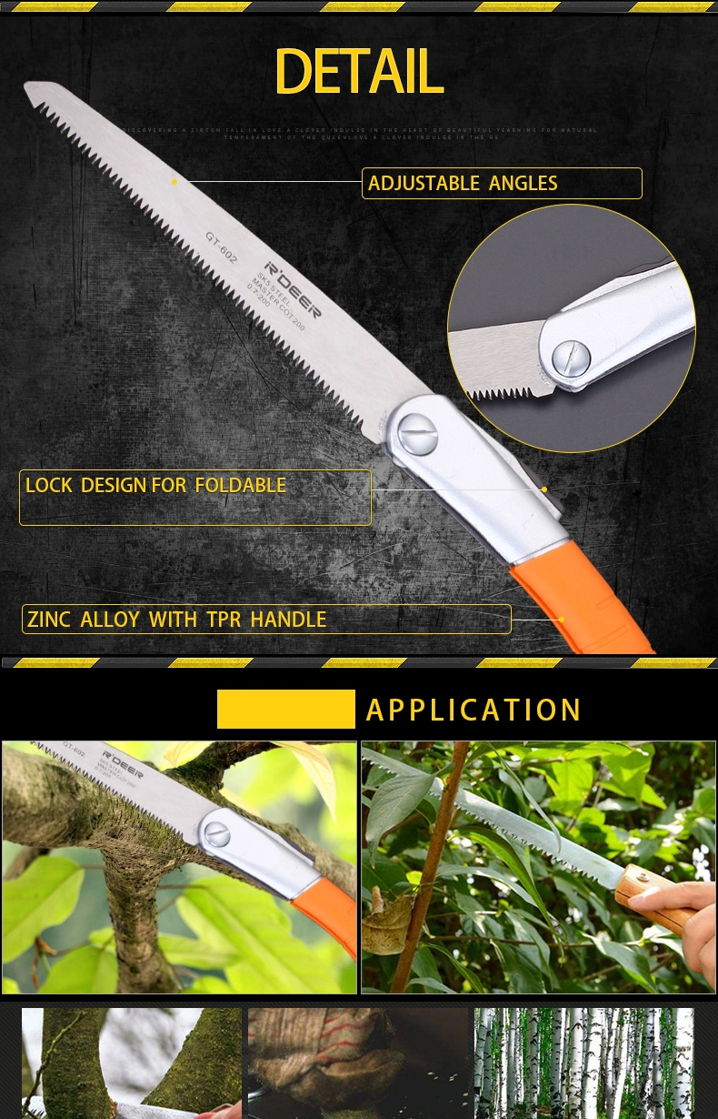 3 Cutting Edges Folding Pruning Saws