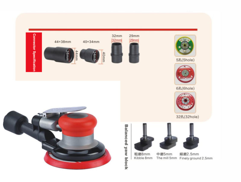 5'' Polishing Machine Random Orbital Car Polisher Air Sander