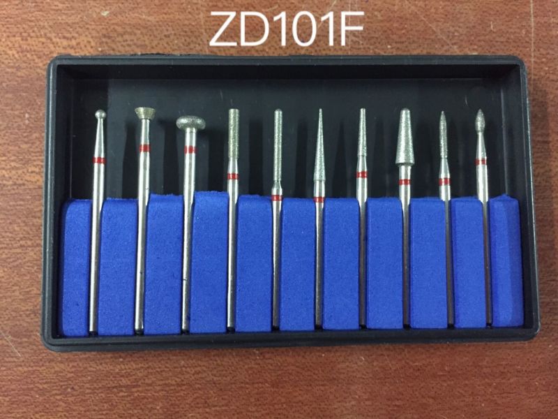 Zd101 Popular Lab Used HP Diamond Burs Kit Alloy Metal Polisher