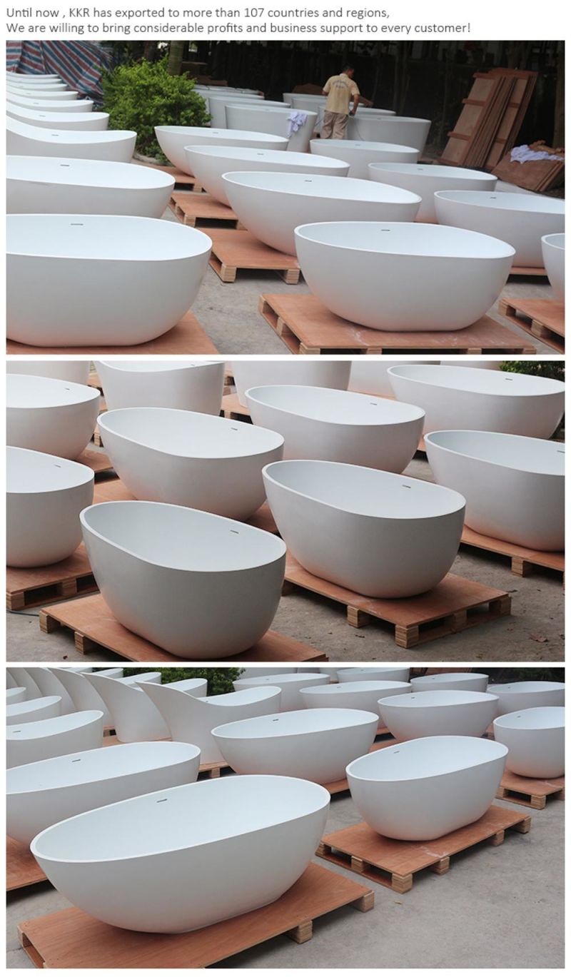 Acrylic Solid Surface Bathtub Resin Stone Solid Surface Freestanding Bathtubs