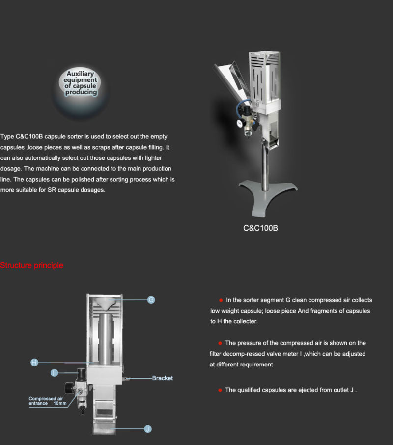 C&C100b Capsule Separating Polishing Machine
