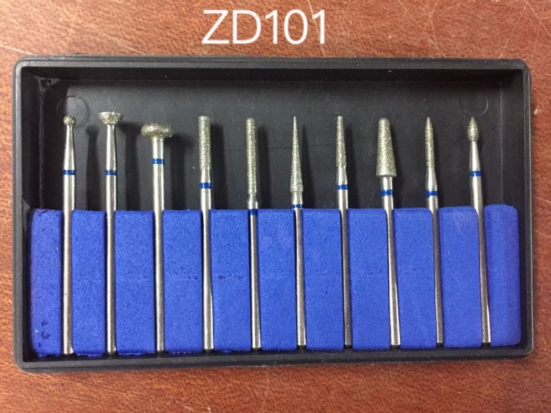 Zd101 Popular Lab Used HP Diamond Burs Kit Alloy Metal Polisher