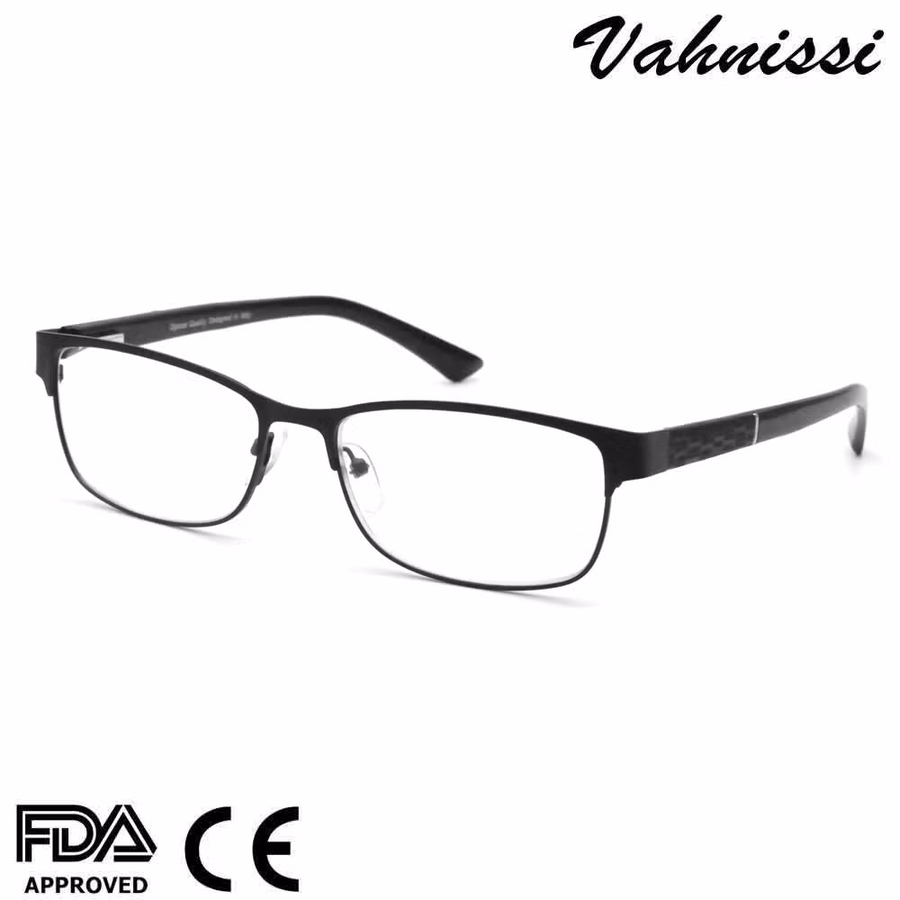 Super Thin Metal Bifocal Reading Glasses for Men with Blue Light Blocker Glasses