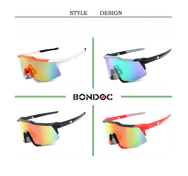 Custom Logo Polarized Sport Sunglasses Cycling Glasses