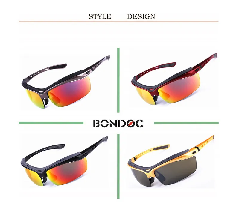 New Designer Cycling Goggles Fashion Sports Sunglasses