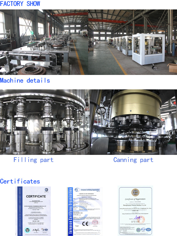 8000 Cans / Hour (330ml) Pet Can Aluminum Can Packing Machine for Carbonated Drinks Filling