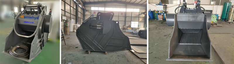Concrete Recycle Jaw Crusher Bucket for PC210 Excavator
