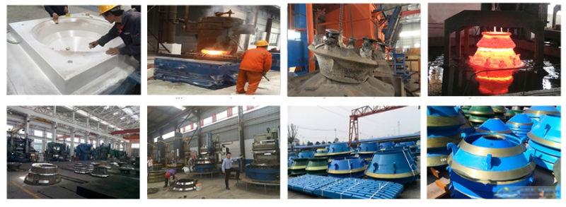 Manganese Casting Spare Mantle Cone Crusher Parts