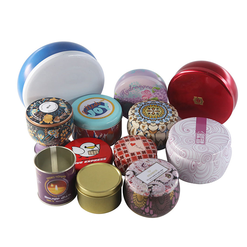Empty Tins for Candle Making Decorative Candle Tins Wholesale Candle Tins 8 Oz