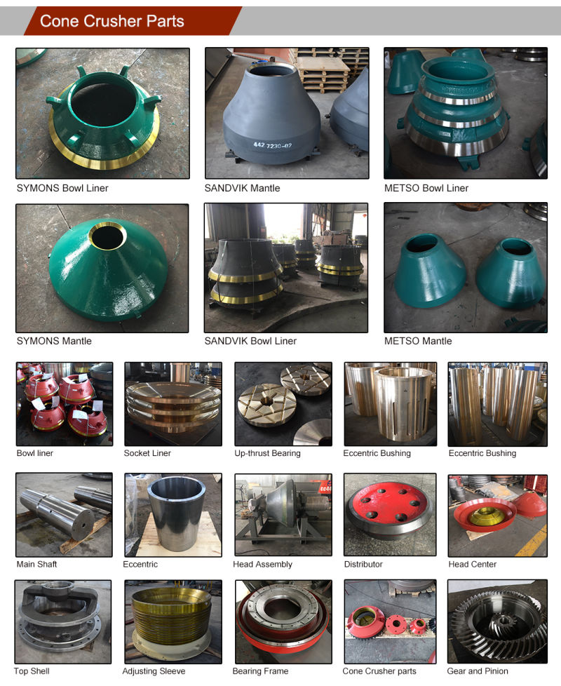 Customized Cone Crusher Casting High Manganese Spare Wear Parts