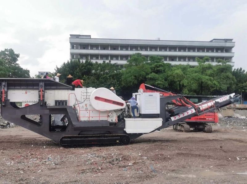 Crawler Mobile Jaw Crusher for Primary Crusher on Track Plant