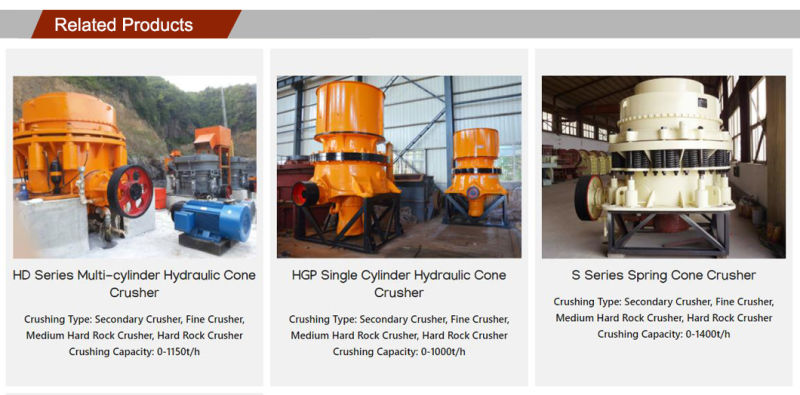 China Manufacturer Good Price Cone Crusher Stone Crushing Plant