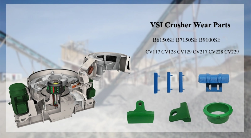 Rotor Tip Set Suit Vertical Shaft Impact Crusher Barmac B6150se Crusher Parts