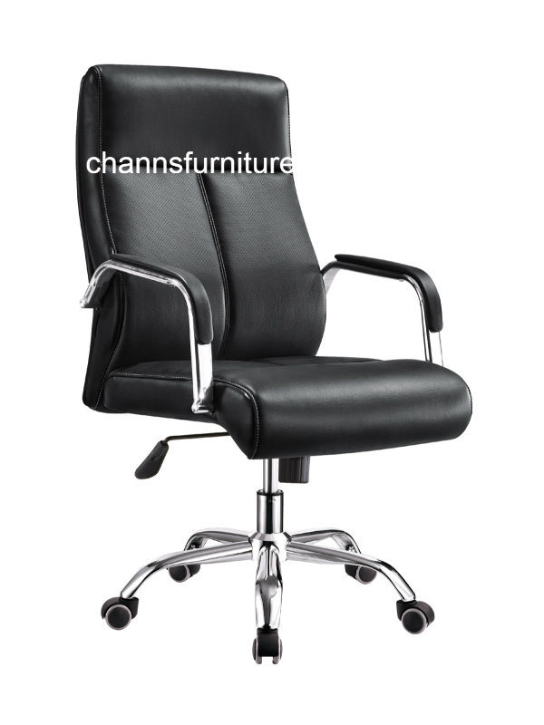 Comfortable Middle Back Leather Manager Chair Office Furniture (CAS-EC1710204)