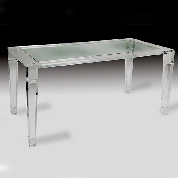 Tavolino da caffè in plexiglass acrilico trasparente Crystal scrivania tavolo da pranzo acrilico Tabella