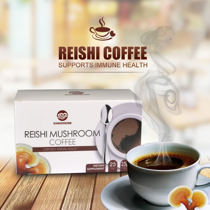 Contract Manufacturing Organo Gold Reishi Mushroom Black Coffee