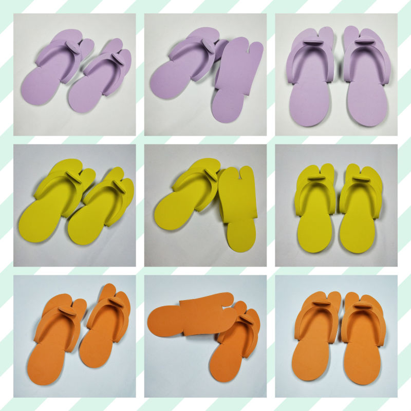 New Design Disposable PE Foam EVA Foam Pedicure Slippers