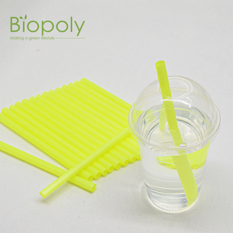100% Biodegradable Drinking Straws Black for Tea and Coffee
